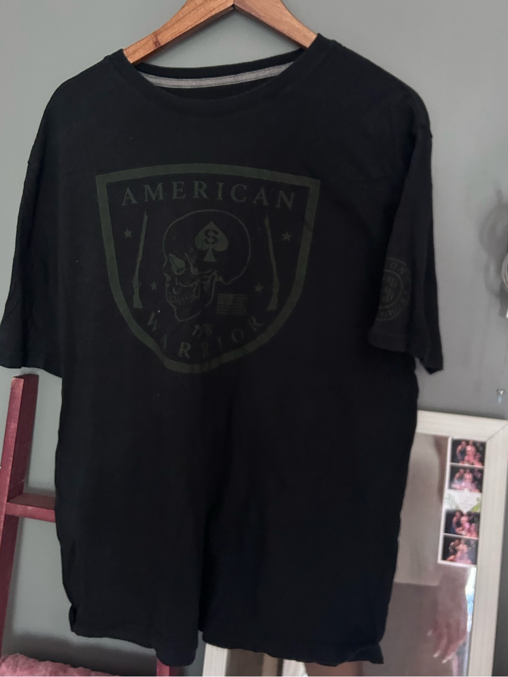 American Warrior Black Graphic Tee